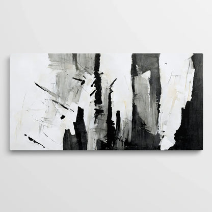 Tablou Abstract - Strokes Puternice în Nuanțe Interioare