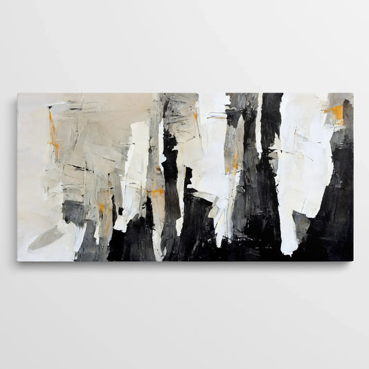 Tablou Abstract - Lucrări Artistice cu Pensula Expresivă - vedere frontala