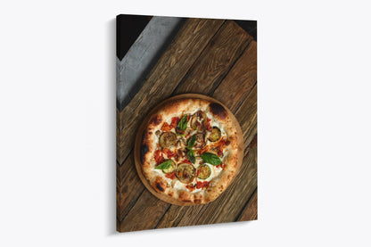 Tablou - Pizza Delicioasă Vedere Lateral