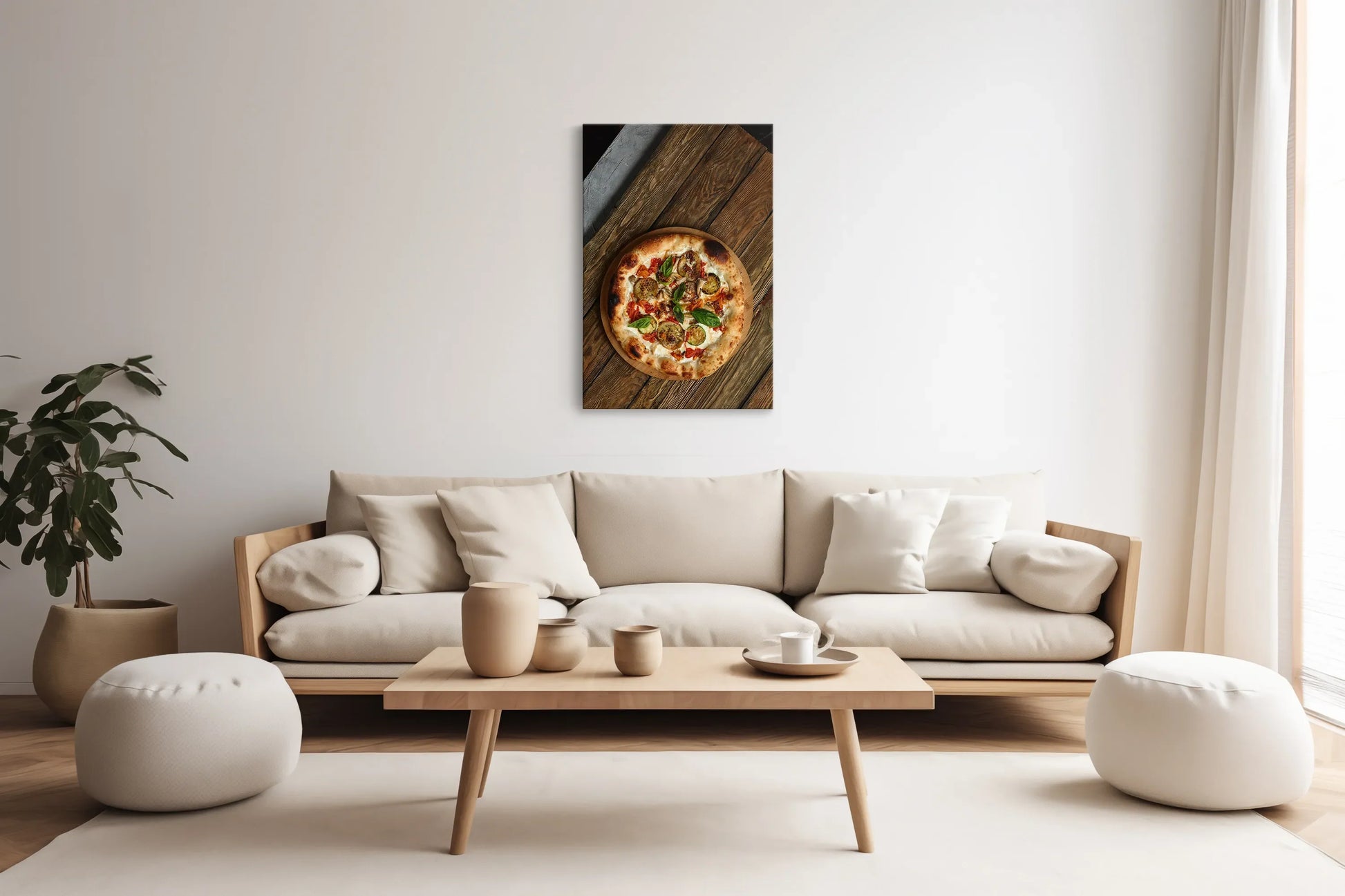 Tablou - Pizza Delicioasă Vedere Living