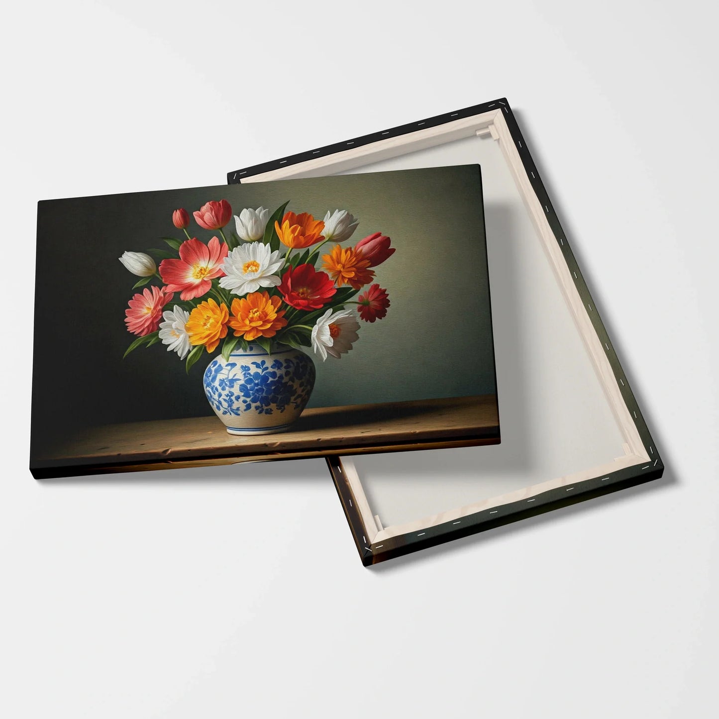 Tablou Flori - Buchet Colorat cu Flori de Primăvară