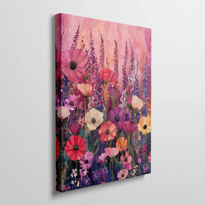 Tablou Flori - Compoziție Florală Pe Fundal Pastelat