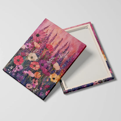 Tablou Flori - Compoziție Florală Pe Fundal Pastelat