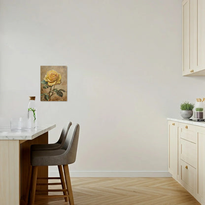Tablou Flori - Trandafir Galben Elegant