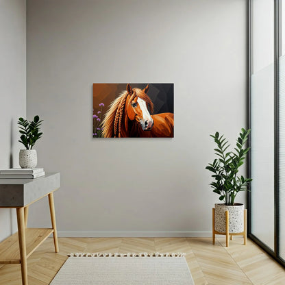 Tablou Modern - Portret Geometric Al Unui Cal 3 - vedere hol