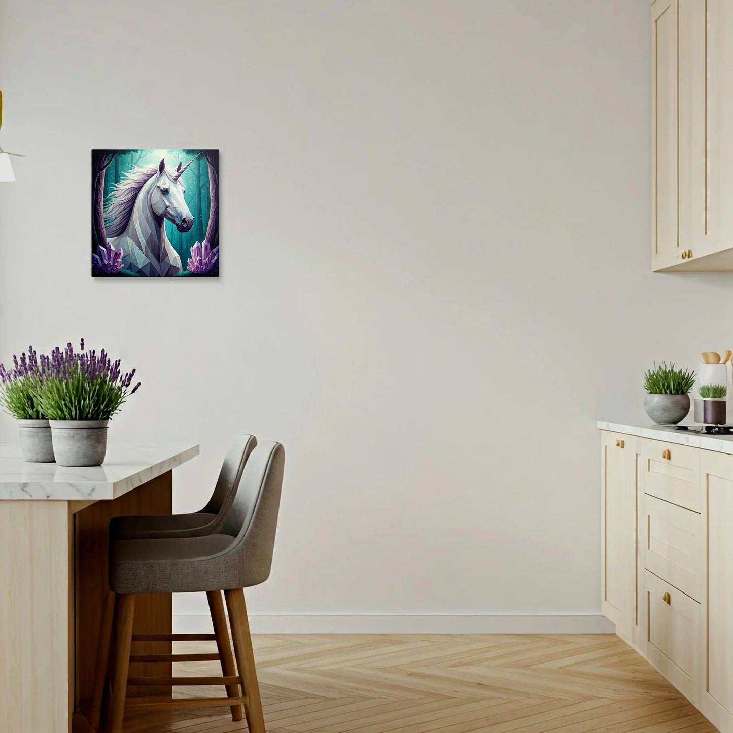 Tablou Modern - Portret Geometric de Cal - vedere bucatarie
