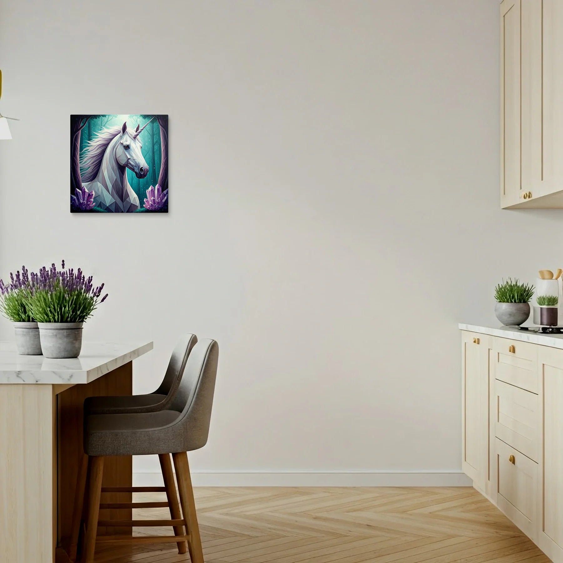 Tablou Modern - Portret Geometric de Cal - vedere bucatarie