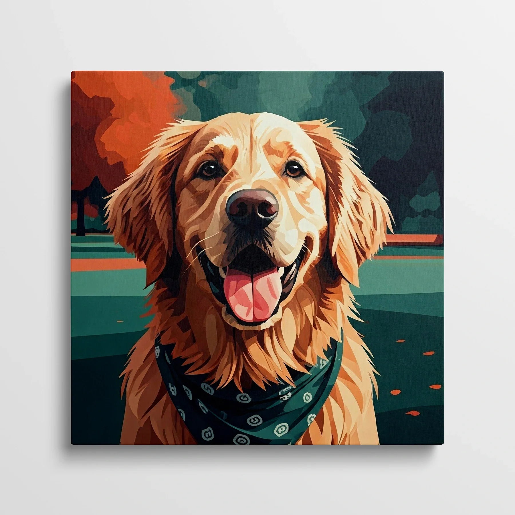 Tablou Modern - Portret Geometric Al Câinelui 4 - vedere din fata
