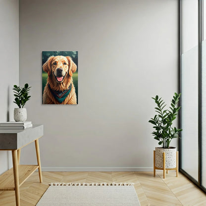 Tablou Modern - Portret Geometric de Câine 3 - vedere hol