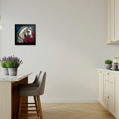 Tablou Modern - Portret Geometric de Cal 2 - vedere bucatarie