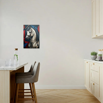 Tablou Modern - Portret Geometric Al Unui Cal Expresiv - vedere bucatarie