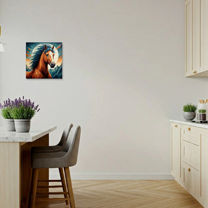 Tablou Modern - Portret Geometric Al Unui Cal 4 - vedere bucatarie