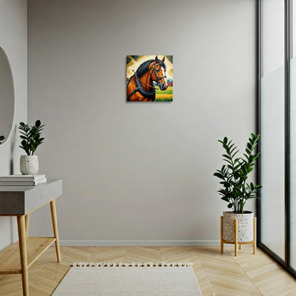 Tablou Modern - Portret Cubist Al Unui Cal Viu - vedere hol