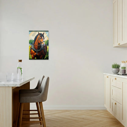 Tablou Modern - Portret Geometric de Cal 5 - vedere bucatarie