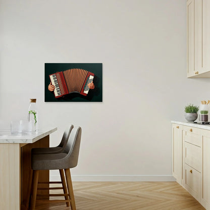Tablou Modern - Accordion Cubist Colorat - vedere bucatarie