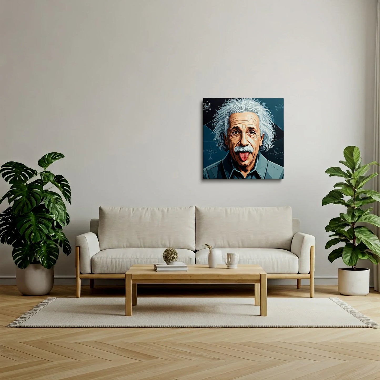 Tablou Modern - Albert Einstein Cubist - vedere living