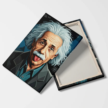 Tablou Modern - Portret Cubist Albert Einstein - vedere fata verso