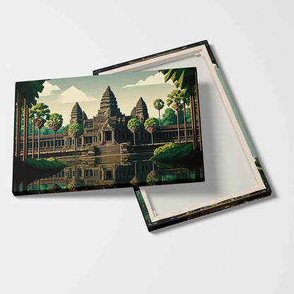 Tablou Modern - Portret Cubist Al Angkor Wat 2 - vedere fata verso