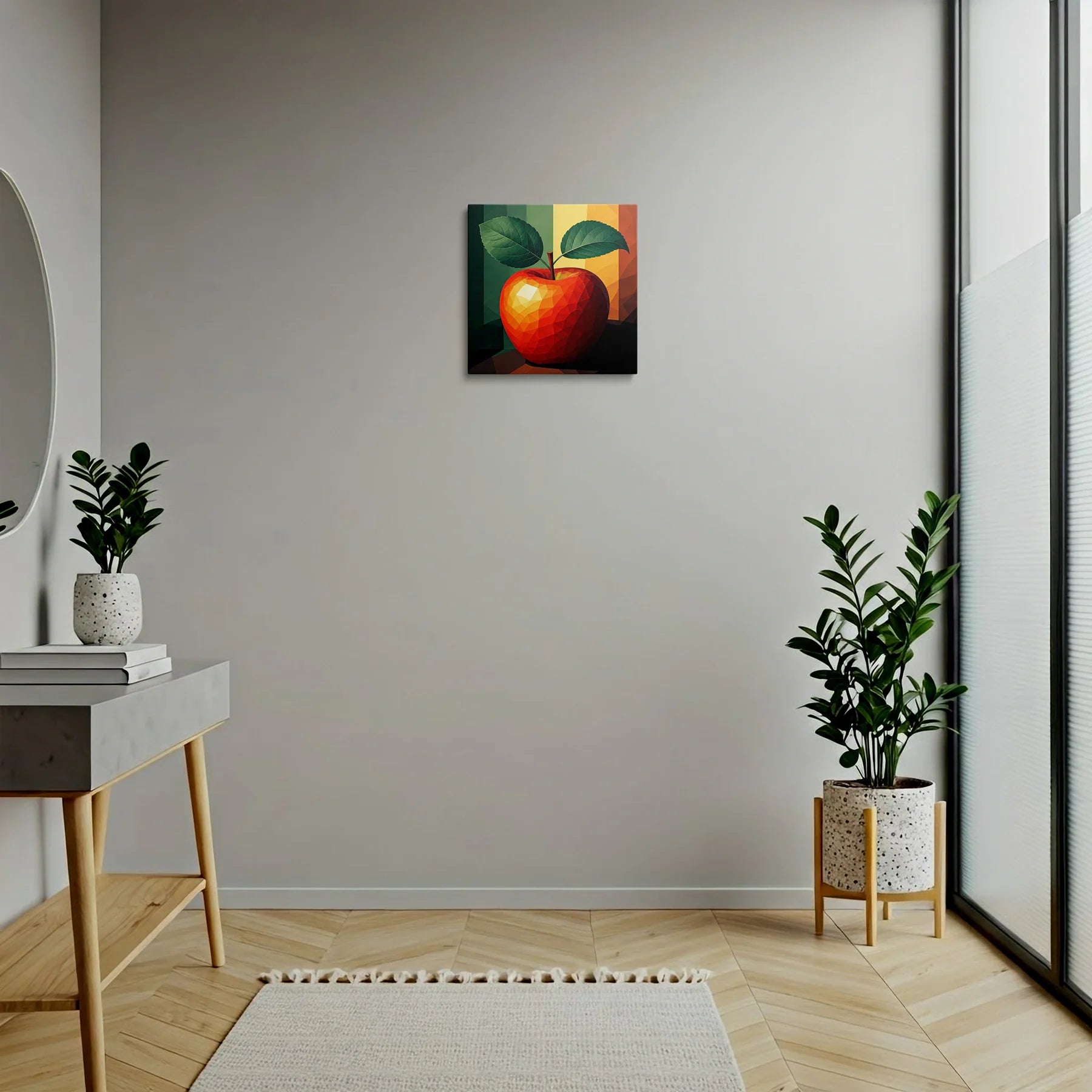 Tablou Modern - Portret Geometric Al Mărului - vedere hol