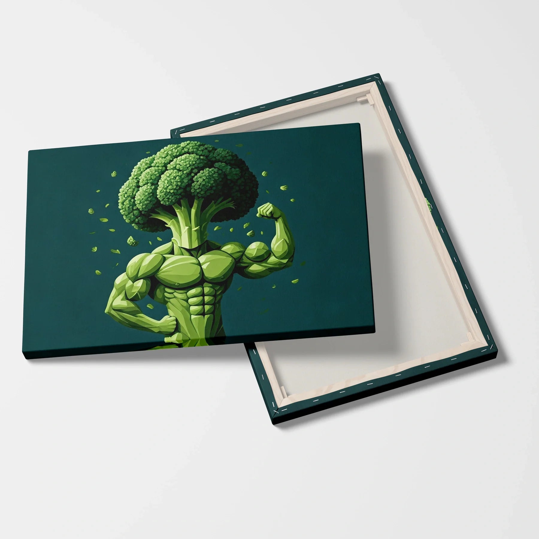 Tablou Modern - Portret Cubist de Broccoli - vedere fata verso