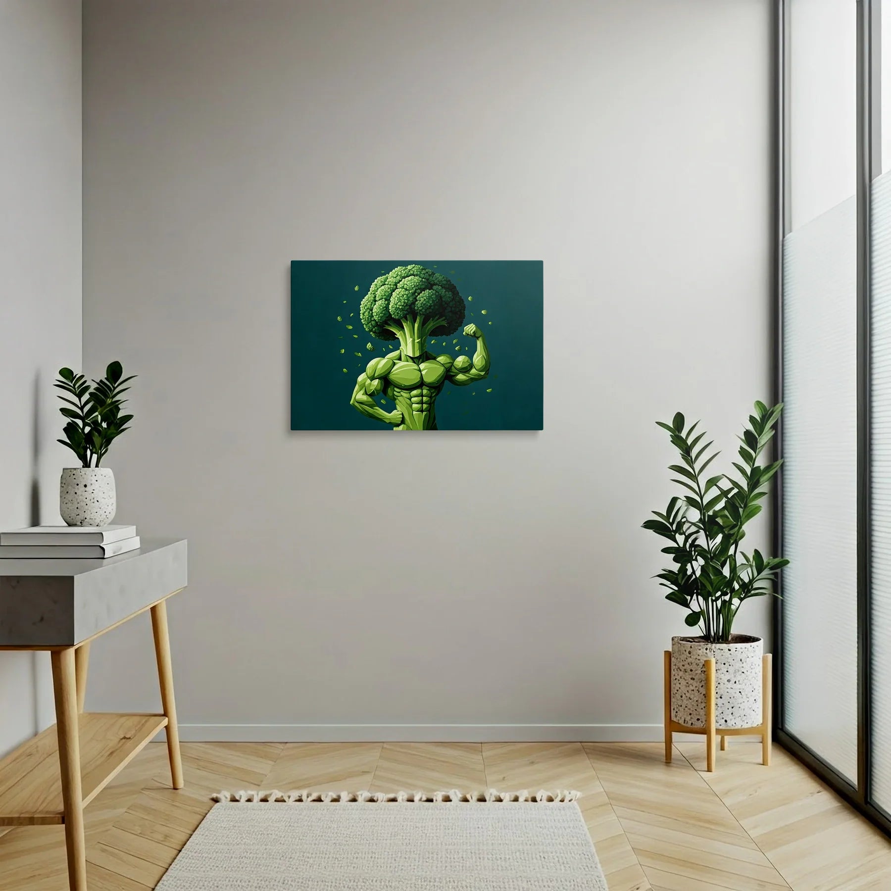 Tablou Modern - Portret Cubist de Broccoli - vedere hol