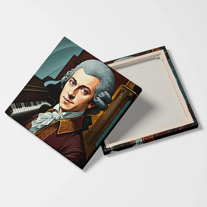 Tablou Modern - Portret Cubist Al Lui Mozart - vedere fata verso