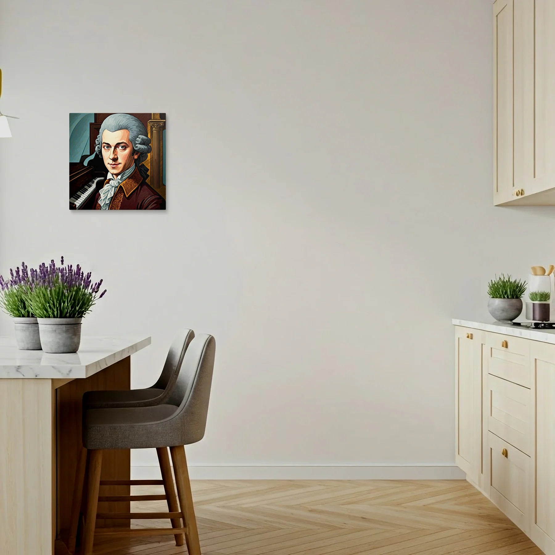Tablou Modern - Portret Cubist Al Lui Mozart - vedere bucatarie