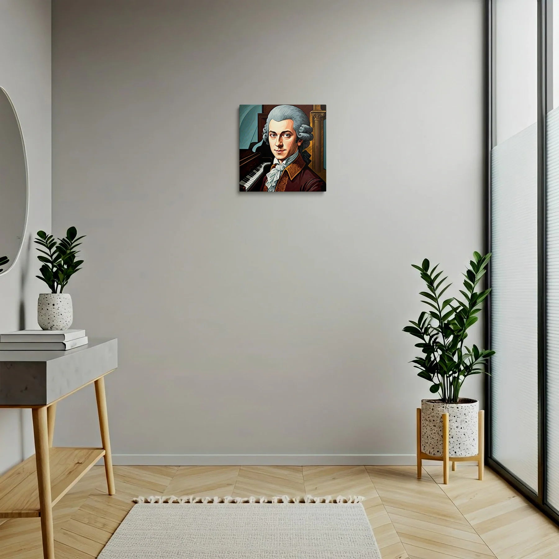 Tablou Modern - Portret Cubist Al Lui Mozart - vedere hol