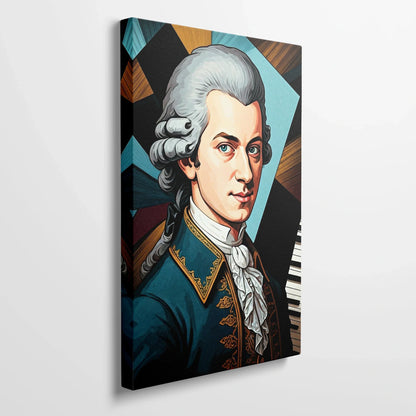 Tablou Modern - Portret Cubist Al Lui Mozart 2 - vedere din lateral