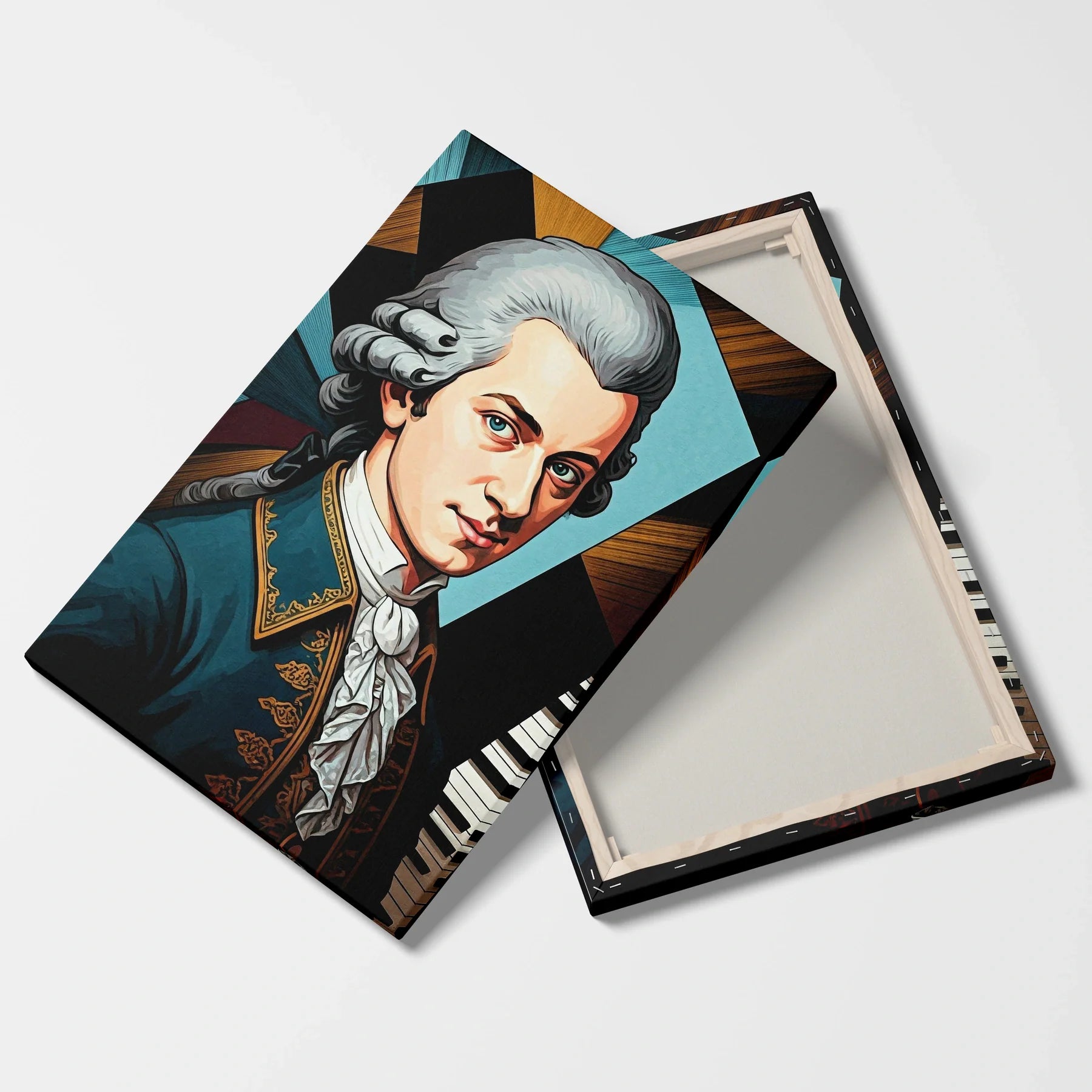 Tablou Modern - Portret Cubist Al Lui Mozart 2 - vedere fata verso