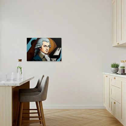 Tablou Modern - Portret Cubist Geometric Mozart - vedere bucatarie