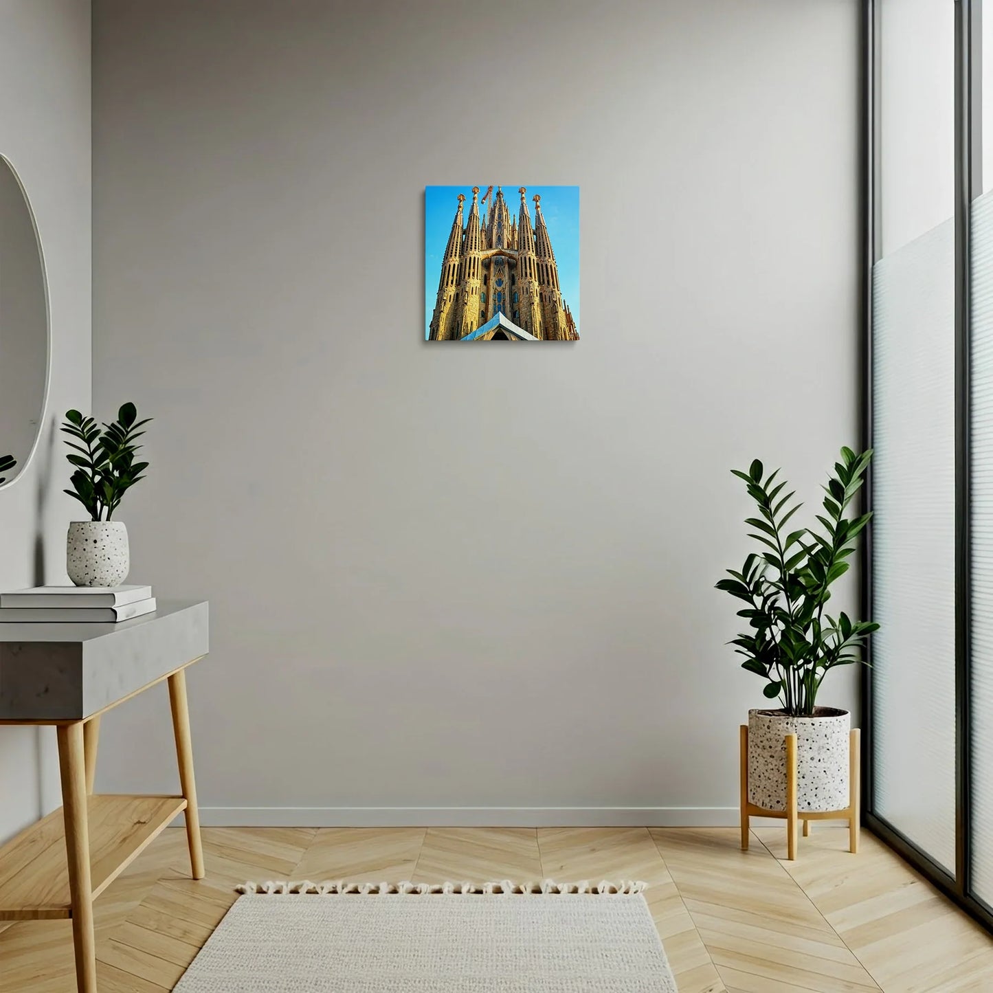 Tablou Modern - Sagrada Familia Cubist Artistic Expression - vedere hol