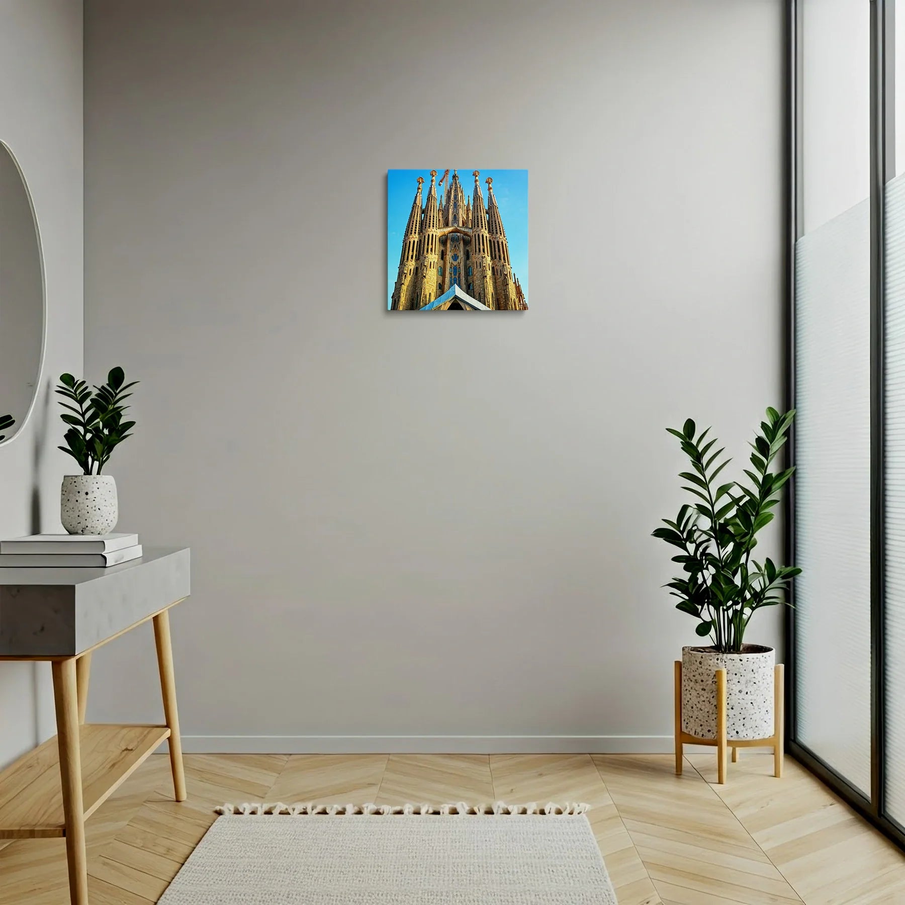 Tablou Modern - Sagrada Familia Cubist Artistic Expression - vedere hol