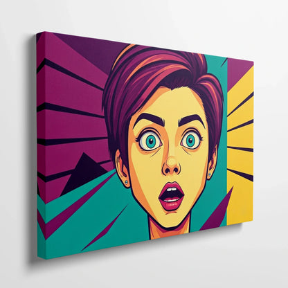 Tablou Modern - Portret Geometric Colorat 2 - vedere din lateral
