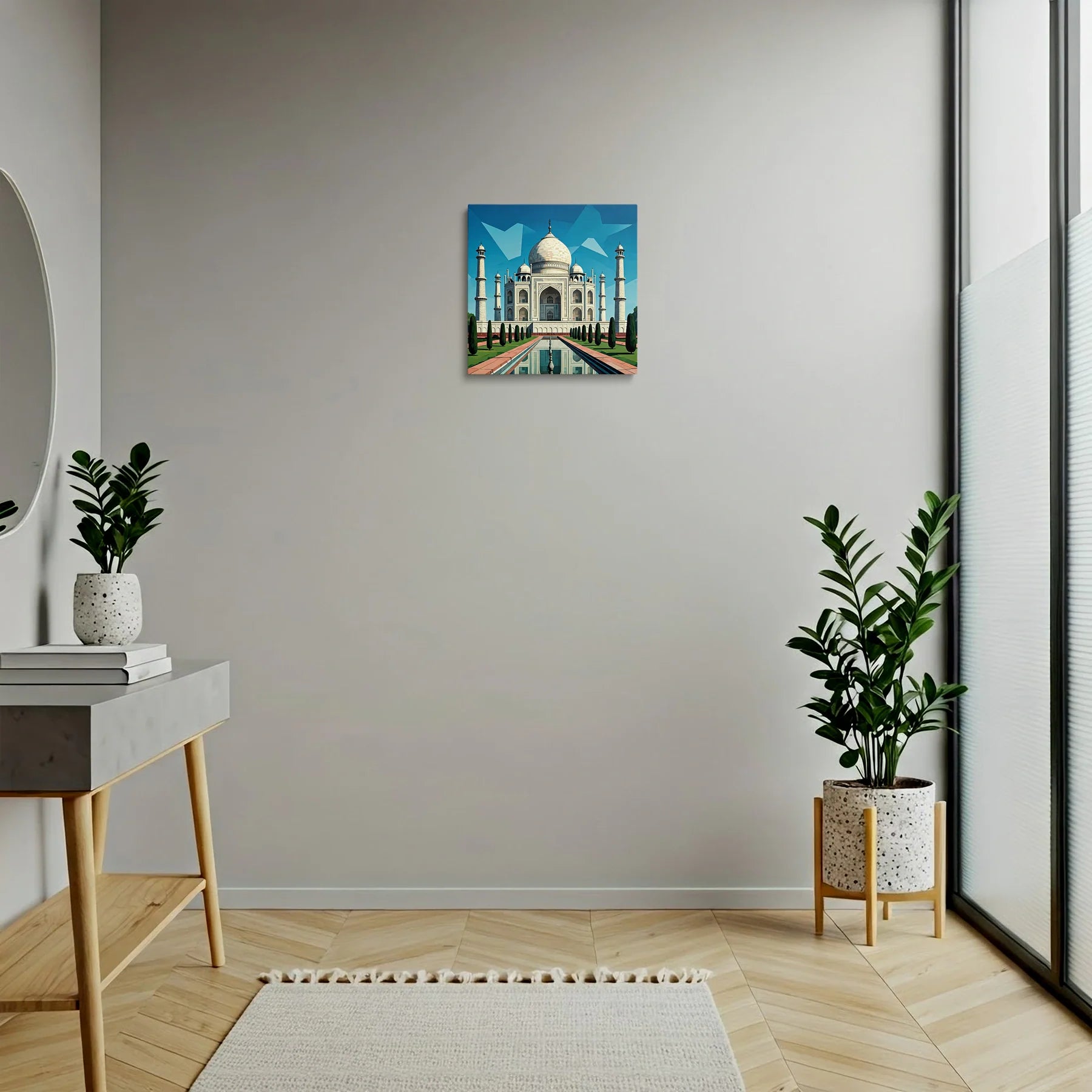 Tablou Modern - Portret Geometric Al Taj Mahal - vedere hol