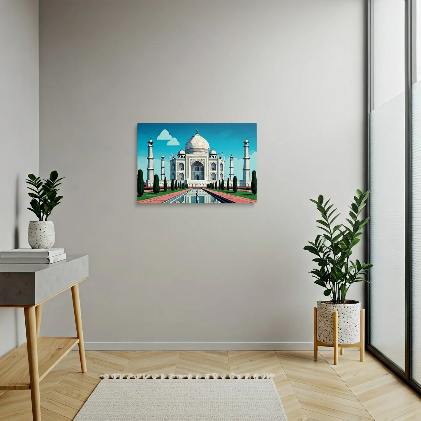 Tablou Modern - Portret Geometric Al Taj Mahal 2 - vedere hol