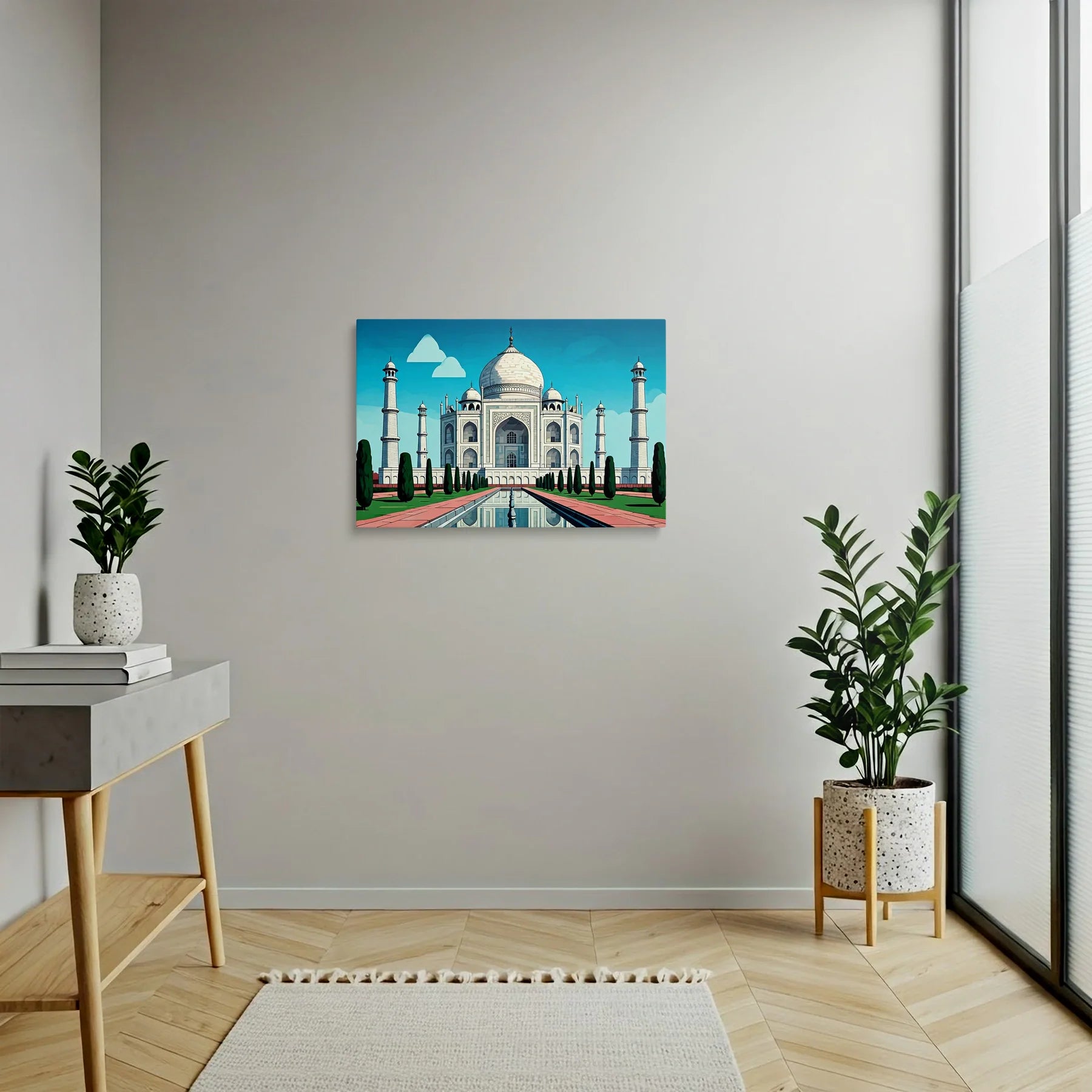 Tablou Modern - Portret Geometric Al Taj Mahal 2 - vedere hol