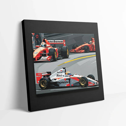 Tablou Modern - Lupta Iconică Din Formula 1