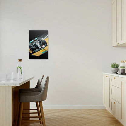Tablou Modern - Scenă Din Formula 1 în Stil Cubist