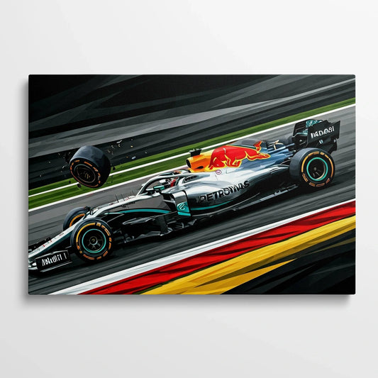 Tablou Modern - Incident în Formula 1