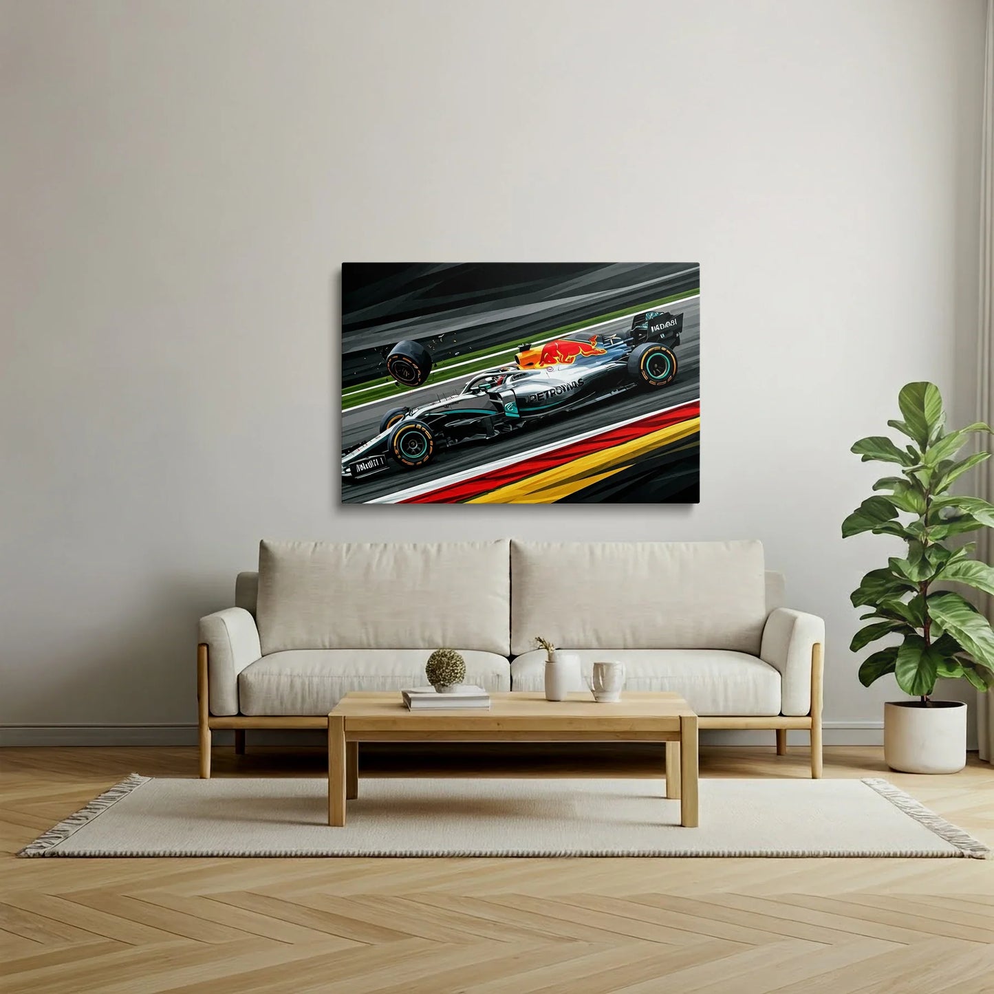 Tablou Modern - Incident în Formula 1
