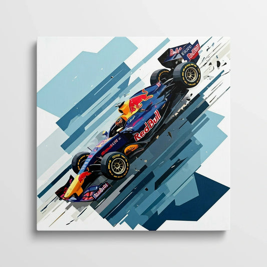 Tablou Modern - Formula 1 în Cubism Expressiv