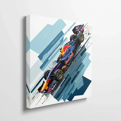 Tablou Modern - Formula 1 în Cubism Expressiv
