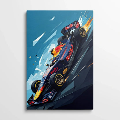 Tablou Modern - Scenă Din Formula 1 Dinamică