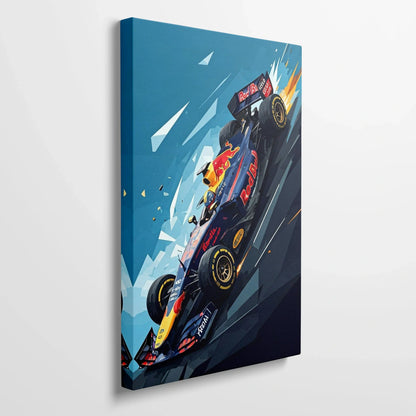Tablou Modern - Scenă Din Formula 1 Dinamică