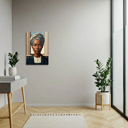 Tablou Modern - Portret Geometric Feminin Inspirat - vedere hol