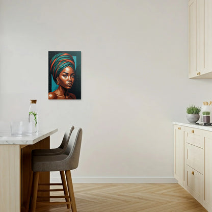 Tablou Modern - Portret Geometric African 2 - vedere bucatarie
