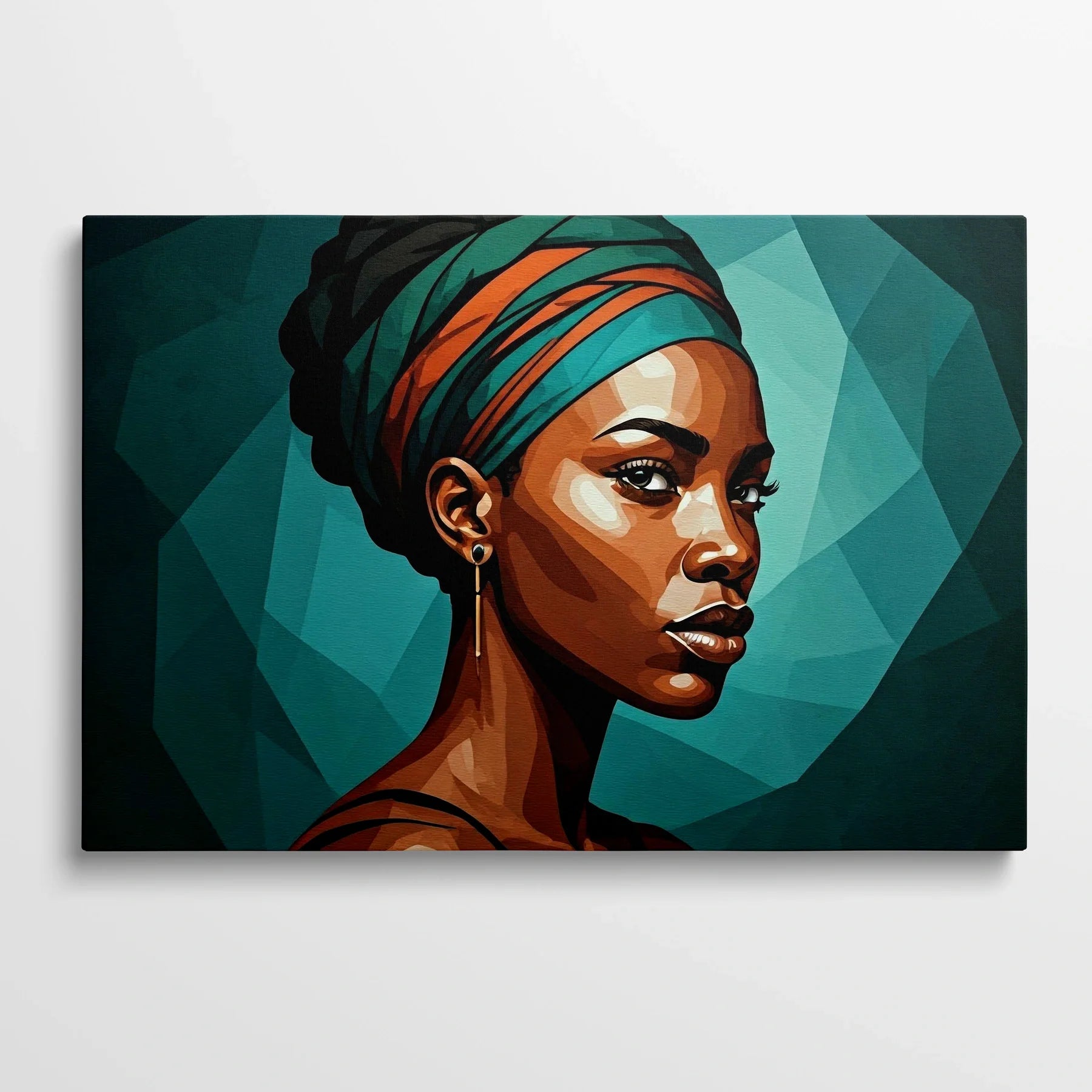 Tablou Modern - Portret Geometric Femeiesc - vedere din fata