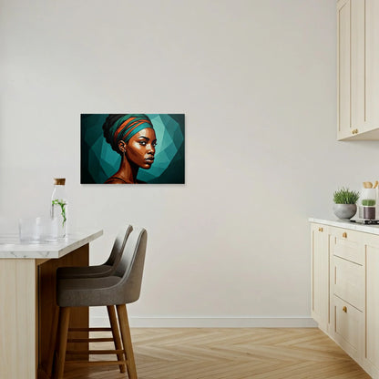 Tablou Modern - Portret Geometric Femeiesc - vedere bucatarie