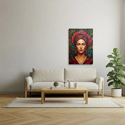Tablou Modern - Portret Geometric Feminin-6 - vedere living